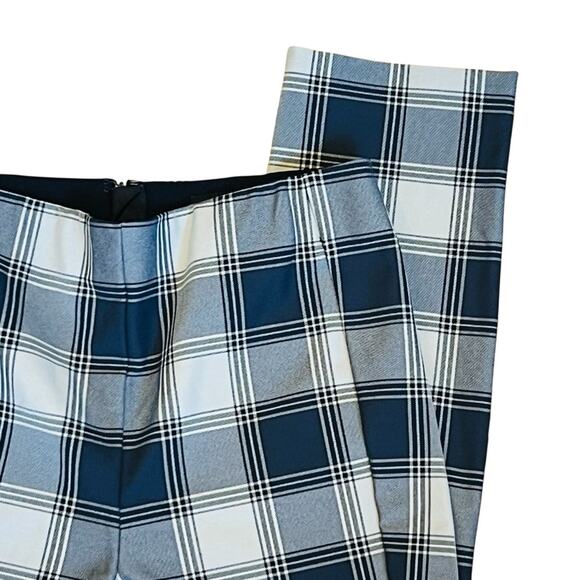 Rag & Bone Women’s Sz 0 Blue Plaid Pants Simone High Rise Ankle Slim Stretch - Picture 6 of 16